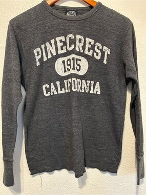Pinecrest California Kids' Long Sleeve Tee in Charcoal